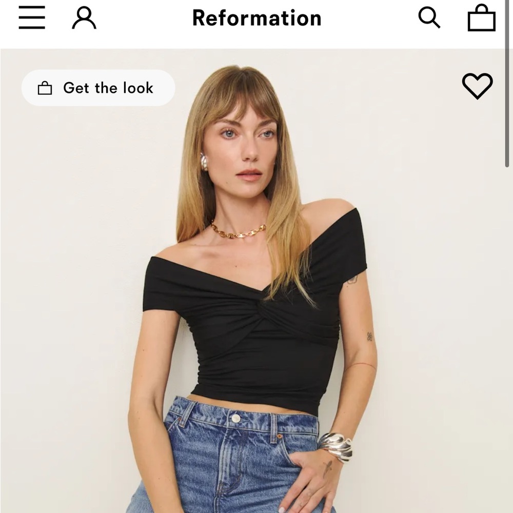 Reformation Ezlynn Knit Top (Almost new)